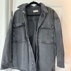 Madewell Gray Wash Denim Jacket